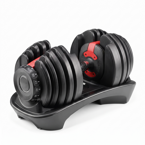 Dialux adjustable dumbbell on white