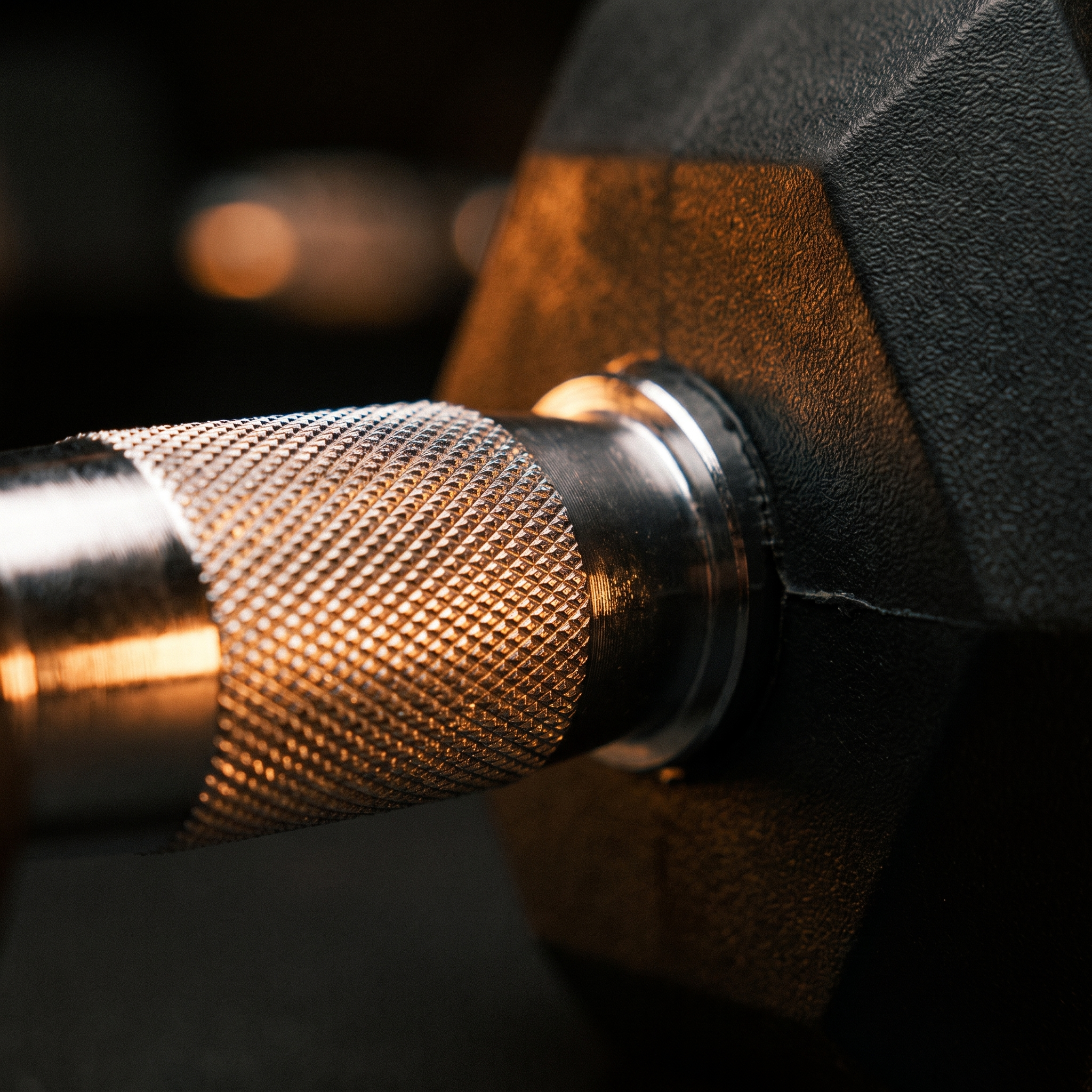 Hexon knurled handle detail