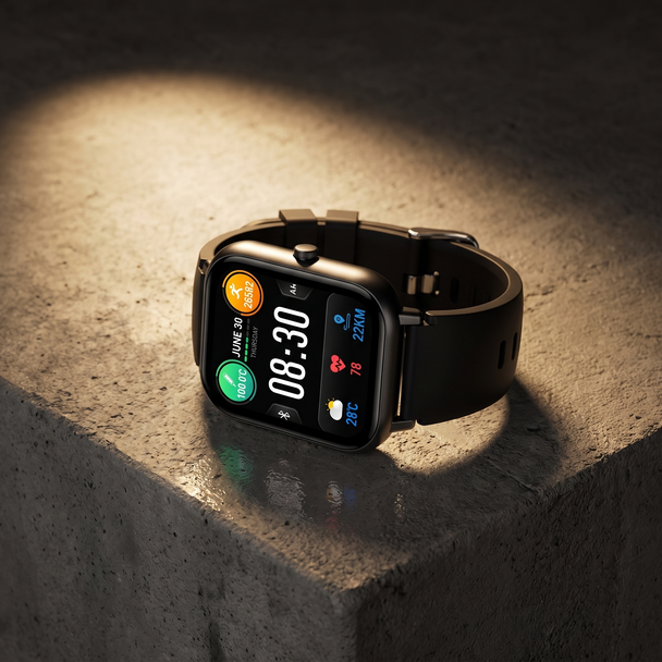 Vitalis Smart Watch - hero three-quarter on concrete