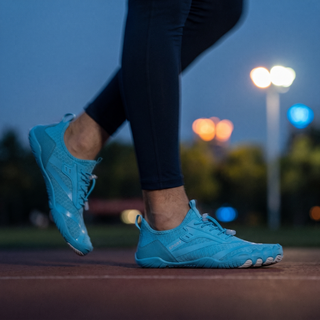 Groundlyx Barefoot Running Shoes - dusk motion blur