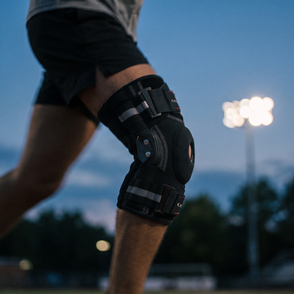 Stabriq Hinged Knee Support Brace - dusk motion blur
