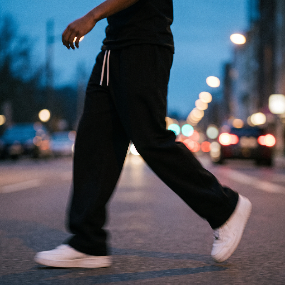 Drifterso Wide Leg Joggers - dusk motion blur