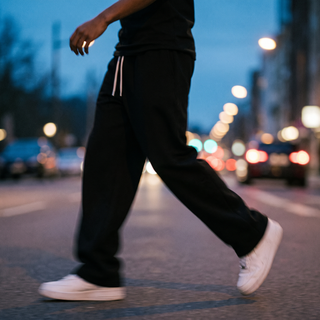 Drifterso Wide Leg Joggers - dusk motion blur