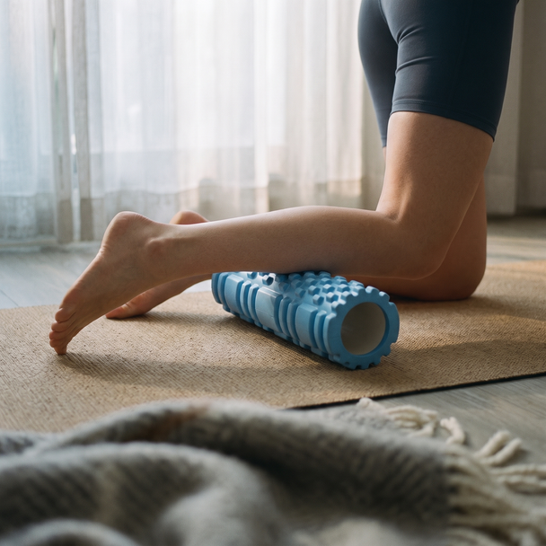 Corerelax Textured Foam Roller - calm indoor daylight